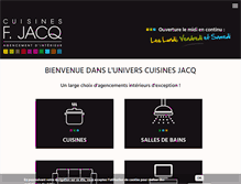 Tablet Screenshot of cuisines-jacq.com